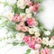 Homeroots 23" Pink and Green Artificial Peony Wreath 516105 - alternate 3