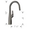Blanco Rivana Bar 1.5 GPM, Satin Dark Steel 443268 - alternate 2
