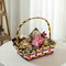 Wickerwise Vibrant Wicker Gift Basket - Versatile Woven Basket with Handle for Easter Candy, Fruit,  QI004722 - alternate 2
