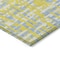 Homeroots 3' X 5' Yellow Denim Blue And Beige Abstract Washable Indoor Outdoor Area Rug 602605 - alternate 2