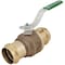 Viega 1-1/2 in ProPress Bronze Full Port Ball Valve w/ Lockable Metal Handle (Lead Free) 79943 - alternate 1