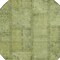 Homeroots 8' Fern Green And Artichoke Green Round Patchwork Washable Indoor Outdoor Area Rug 581595 - alternate 2