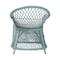 Bali & Pari Casilda Bohemian Light Blue Braided Rattan Arm Chair 250-13869-ZORO - alternate 2