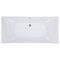 Alfi Brand 67" White Rectangular Acrylic Free Standing Soaking Bathtub AB8840 - alternate 2
