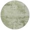 Homeroots 8' Olive Green And Ivory Round Abstract Washable Indoor Outdoor Area Rug 602733 - alternate 3