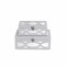 Homeroots Set of Two White Mirrored Glass And Wood Box With Lid, 2PK 399676 - alternate 2