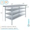 Amgood 30in D x 60in L Stainless Steel Table, Three Undershelves AMG WT-3060-3SH-Z - alternate 2
