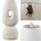 Jonathan Y Henge 28" Organic Minimalist Textured Resin/Metal Stacked LED Table Lamp, Antique White, 2PK JYL9206A-SET2 - alternate 2