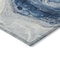 Homeroots 5' X 8' Navy Blue And Silver Abstract Washable Indoor Outdoor Area Rug 618335 - alternate 2
