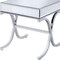 Homeroots 22" Silver And Clear Glass Square Mirrored End Table 286043 - alternate 4