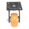 Vestil Polyurethane Swivel Caster 4 In. Diameter x 2 In. Width 551 Lb. Capacity Orange/Silver CST-E6-4X2PUP-S - alternate 2