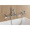 Kingston Brass Two-Handle Wall Mount Bridge Kitchen Faucet with Brass Sprayer, Polished Chrome KS2441PLBS - alternate 2