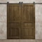 Sartodoors Modern Double Barn Door 60 x 84 inches, Ego 5012 Marble Oak, 13FT Rail Track Set, Solid Panel Int EGO5012DB-DMR-6084 - alternate 2