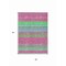 Homeroots 5' X 8' Blush Lime Green And Teal Blue Striped Washable Indoor Outdoor Area Rug 614798 - alternate 2