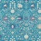 Homeroots 8' X 10' Teal Blue Purple And Ivory Oriental Washable Indoor Outdoor Area Rug 598079 - alternate 2