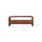 Homeroots 43in Brown Solid Wood Enclosed and Open Storage TV Stand 719186 - alternate 4
