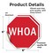 Signmission Whoa, 6 inch X 6 inch, Vinyl Decal, 2PK OC-D-2PACK-6-63 - alternate 2