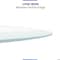 Fab Glass And Mirror 20in Round Clear Low Iron Glass Tabletop 1/2in Thick Beveled Edge Polish Tempered LI-20RT12THBE - alternate 3