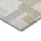 Homeroots 10' X 14' Ivory Beige And Gray Geometric Washable Indoor Outdoor Area Rug 613222 - alternate 3