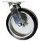Service Caster 8 Inch Rubber on Aluminum Wheel Swivel Caster with Roller Bearing SCC-30CS820-RAR - alternate 1