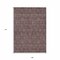 Homeroots 9' X 12' Merlot Gray And Taupe Floral Washable Indoor Outdoor Area Rug 582288 - alternate 2