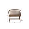Homeroots 44in Dark Brown Solid Wood Bench 733253 - alternate 2