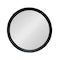 Homeroots 20" Black Round Wood Framed Accent Mirror 485113 - alternate 2