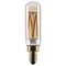 Satco 3.5 Watt T6 LED 2000K CCT Candelabra Base Clear Glass Amber Straight Filament Dimmable 120 Volt S14216 - alternate 1