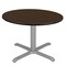 Regency Round Cain Large X-Base Breakroom Table, 48 in W, 48 in L, Neo Walnut TB48RNDNWGY - alternate 1