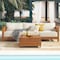 Alaterre Furniture Barton Weather-Resistant Set, Outdoor Patio Furniture Set, 3-Seat Outdoor Couch, Lift Top Table 80-OUTD-WD-3SOFA-S1 - alternate 2