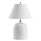Jonathan Y Serge Swirl 28.5" Ceramic Bohemian Glam LED Table Lamp, White JYL6616A - alternate 3