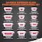 Serenelife 24 Piece Glass Storage Containers with Lids, Glass Meal Prep Container Set for Lunch, Red, 24PK SLGL24R - alternate 2