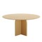 Homeroots 58" Beige Solid Wood Pedestal Base Round Top Dining Table 712172 - alternate 1