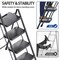 Wrightmaster 4 ft. Metal Lightweight Step Ladder, 9 ft. Reach, with Anti-slip Pedals, 500 lbs. Load Capacity ZOR-WK15B-4-DF - alternate 2