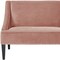 Homeroots 45in Blush And Brown Upholstered Velvet Bench 490857 - alternate 3