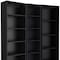 Homeroots Set of Three Black Five Tier Bookcase 546340 - alternate 3