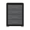 Homeroots 31" Black And Gray Wood Four Drawer Dresser 643686 - alternate 1