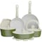 Bakkenmaster Bakken 17-Piece Ceramic Coated Aluminum Cookware Set, Nonstick, PTFE & PFAS Free BKCWSTK1575 - alternate 1