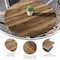 Flash Furniture Commercial 36" RD HPL Wrapped Scratch and Stain Resistant Tabletop-Natural ST-RD918B-1-M-3A-W-NAT-GG - alternate 2