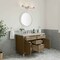 James Martin Vanities Chicago 48" Single Vanity, Walnut Whisper, w/ 3 CM Siberian Silestone Top 503-V48-WLW-3SFR - alternate 2