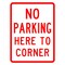 Sign Solutions Usa Parking Sign, 18 in W, Aluminum Sign, White DCS06DWT1824CUS00169 - alternate 1