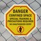 Signmission Danger Confined Space Special Train, 10 inch X 10 inch, Aluminum Metal Signs, 2PK OC-A-2PACK-10-44 - alternate 3