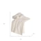 Homeroots Ivory Knitted 100% Cotton Throw Blanket 518769 - alternate 2