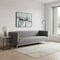 Homeroots 85" Gray Velvet Manufactured Wood Sofa 543972 - alternate 3