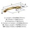 Amerock Intertwine 3-3/4 inch (96mm) Center-to-Center Champagne Bronze Cabinet Pull, 25PK 25VMP21172CZ - alternate 2