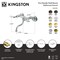 Kingston Brass Double-Handle Wall Mount Bathroom Faucet, Matte Black KS2110PL - alternate 2