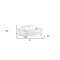 Homeroots 71" White And Silver Genuine Leather Love Seat 546441 - alternate 4