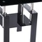 Homeroots Set of Two Black Glass and Metal Square End Tables With Shelf, 2PK 635677 - alternate 2