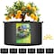 Ipower Plant Grow Bag 15 Gallon Heavy Duty Fabric Pots, 300g Thick Nonwoven, Black 2024 Version, 6PK GLGROWBAG15X6BLK - alternate 1