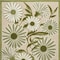Homeroots 4' X 6' Ivory And Green Floral Indoor Outdoor Area Rug 548150 - alternate 3